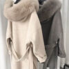 GUG Cashmere Wool Fox Fur Jacket