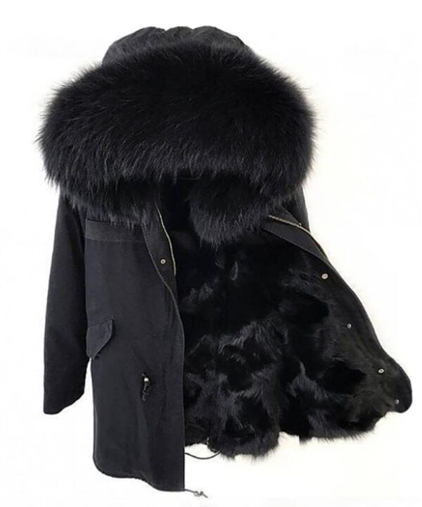 GUG Black Parka Fur Jackets