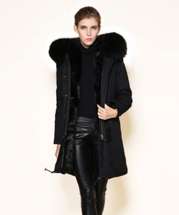GUG Black Parka Fur Jackets