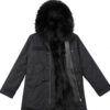 GUG Black Parka Fur Jackets